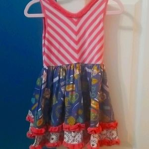 Matilda Jane Girls Valentines Tiered Dress 4T